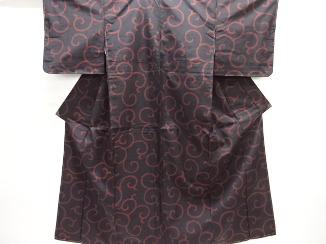 未使用品　唐草模様小紋着物